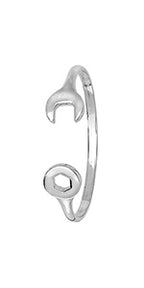 9ct White Gold Babies Bangle