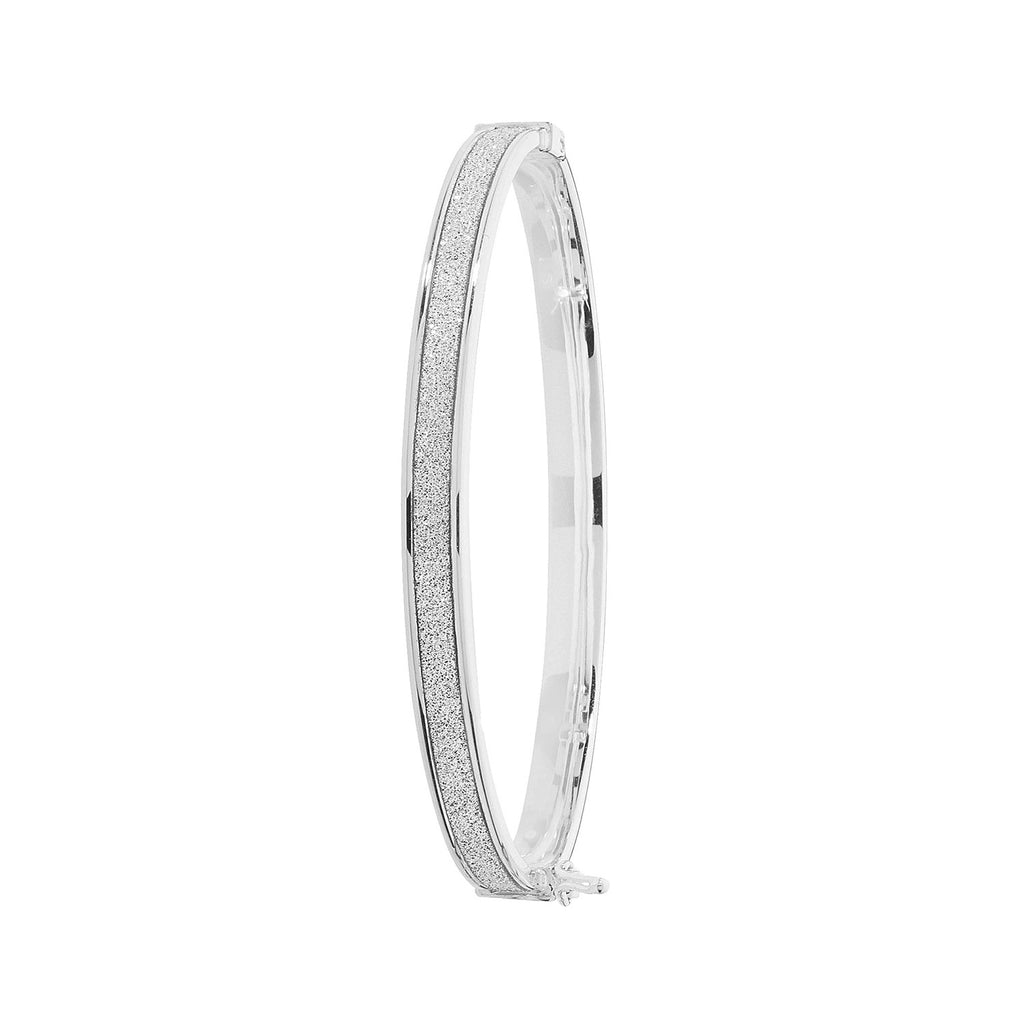Bangle Babanod Aur Gwyn 9ct