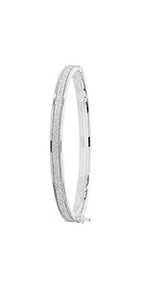 Bangle Babanod Aur Gwyn 9ct