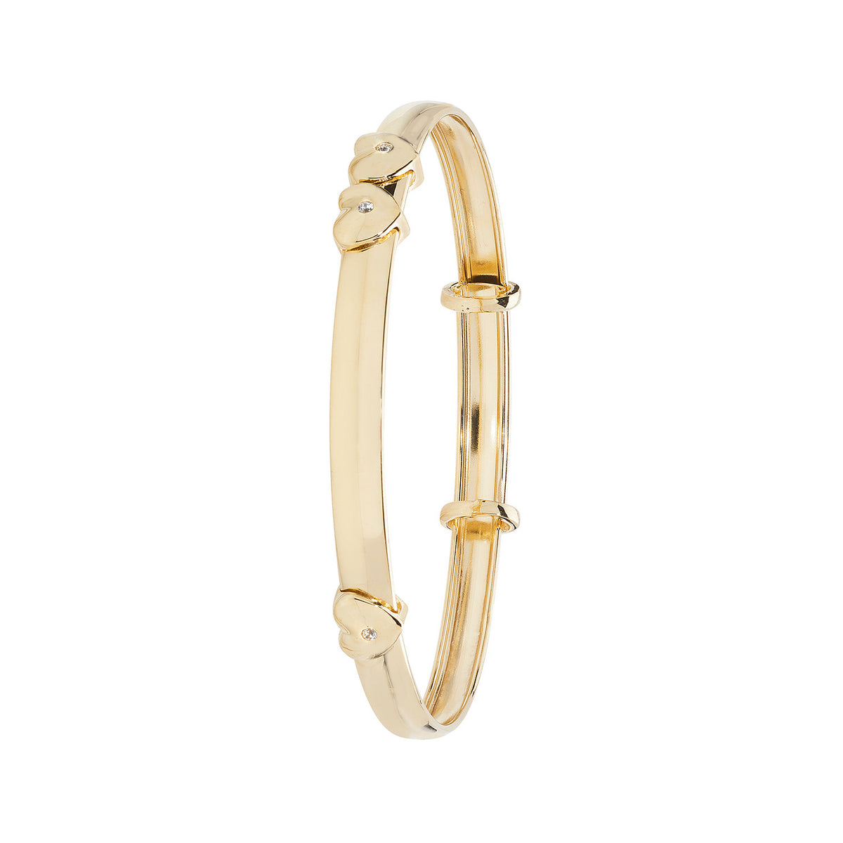 Bangle Aur Melyn 9ct i Fabis