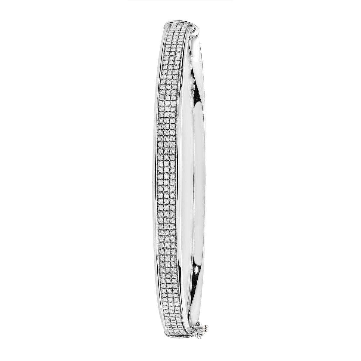 9ct White Gold Bangle BN411W