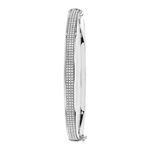 Bangle Aur Gwyn 9ct BN411W
