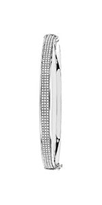 9ct White Gold Bangle BN411W