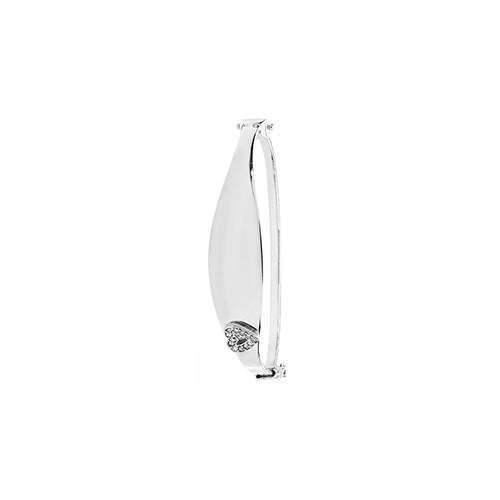 9ct White Gold Babies Bangle
