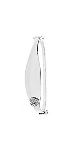 9ct White Gold Babies Bangle