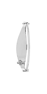 Bangle Babanod Aur Gwyn 9ct