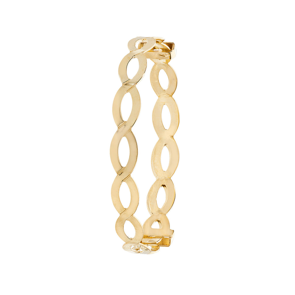 Bangle Aur Melyn 9ct i Fabis