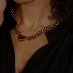 Boss Ladies Gold Stainless Steel Honey Love Necklace 1580637