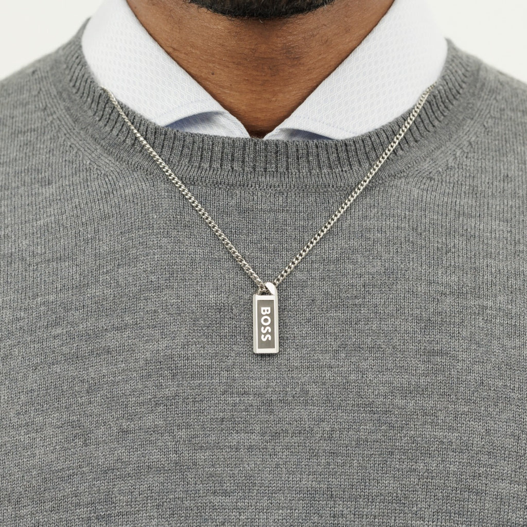 Boss Mens Stainless Steel Kassy Emblem Chain 1580677