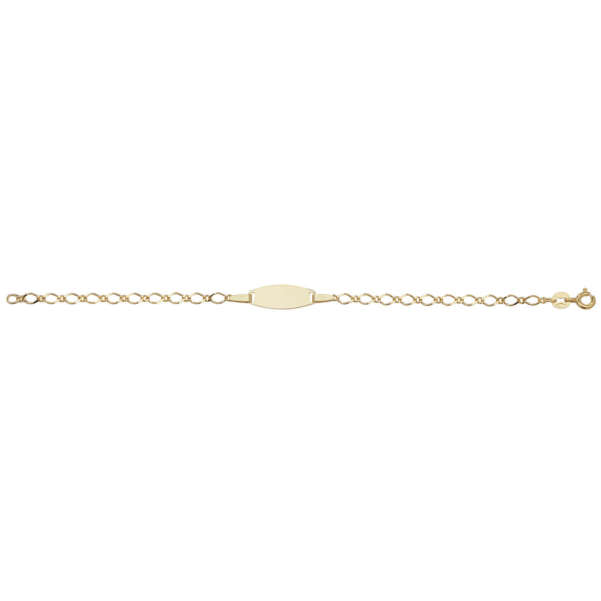 9ct Yellow Gold 6" ID Bracelet