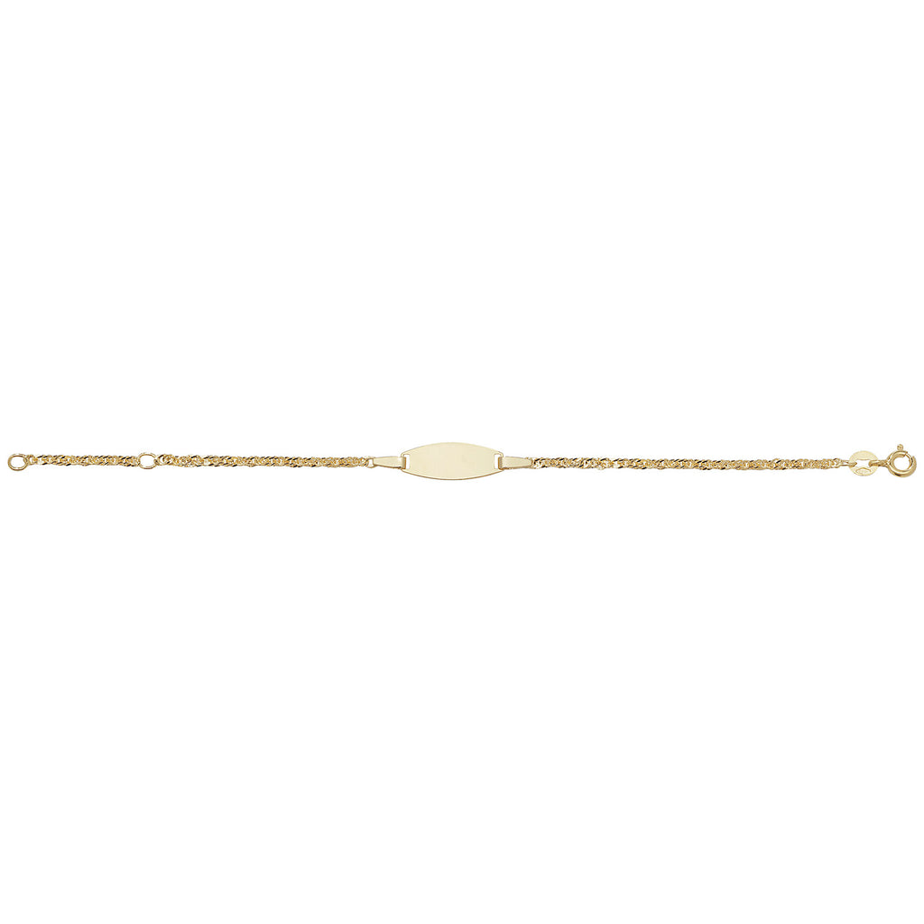 9ct Yellow Gold 6" ID Bracelet