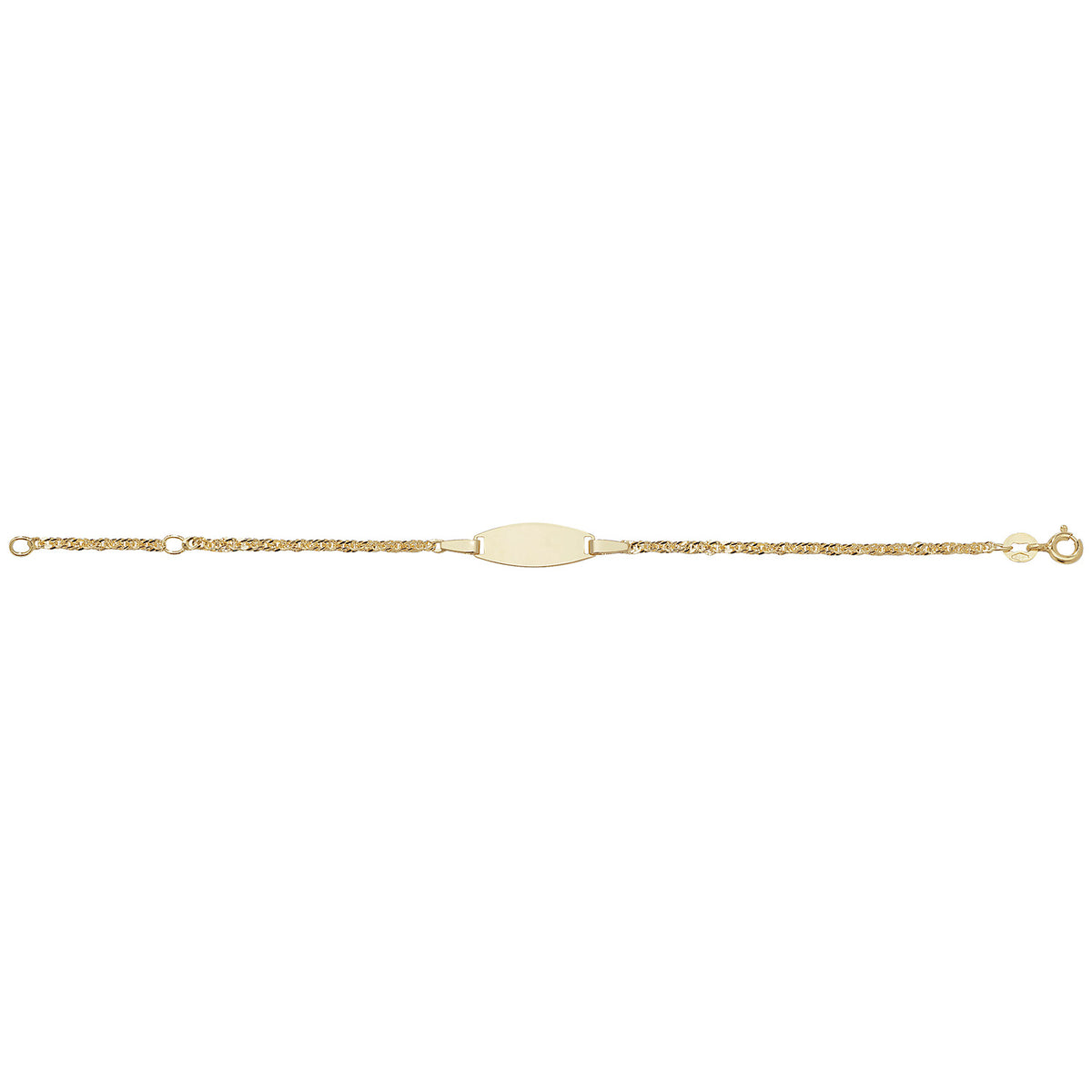 9ct Yellow Gold 6" ID Bracelet