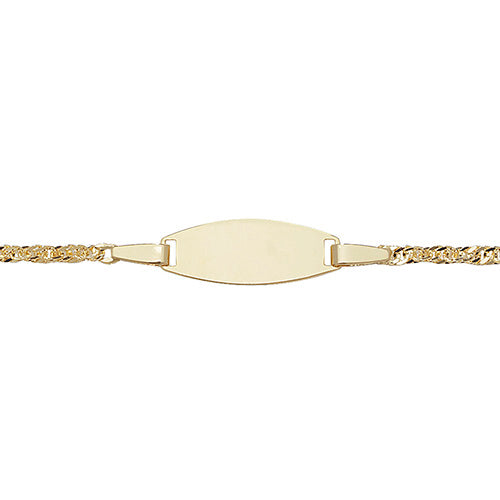 9ct Yellow Gold 6" ID Bracelet