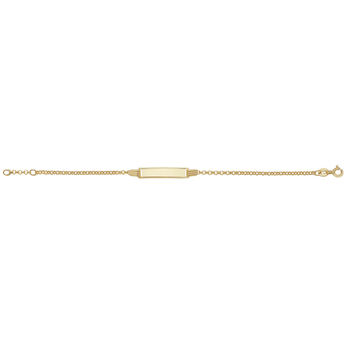 9ct Yellow Gold 5.5" ID Bracelet