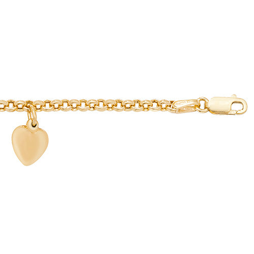9ct Yellow Gold 7.25" Bracelet
