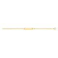 Breichled Gardas 9ct Aur Melyn 6"