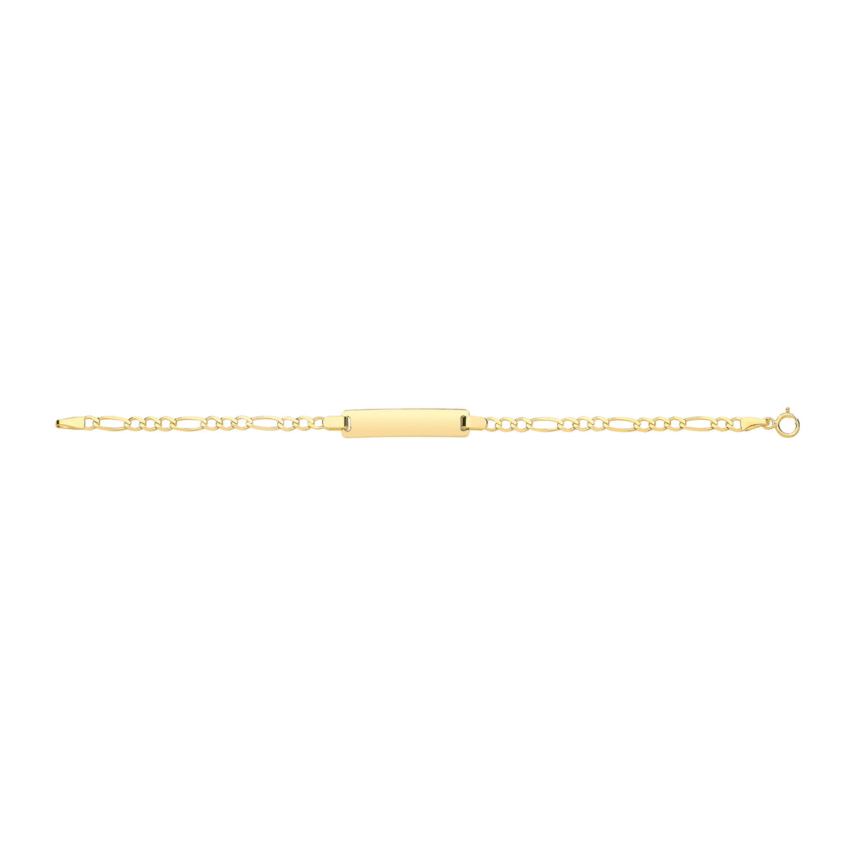 9ct Yellow Gold 6" Figaro Bracelet