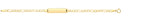 Breichled Figaro 6" Aur Melyn 9ct