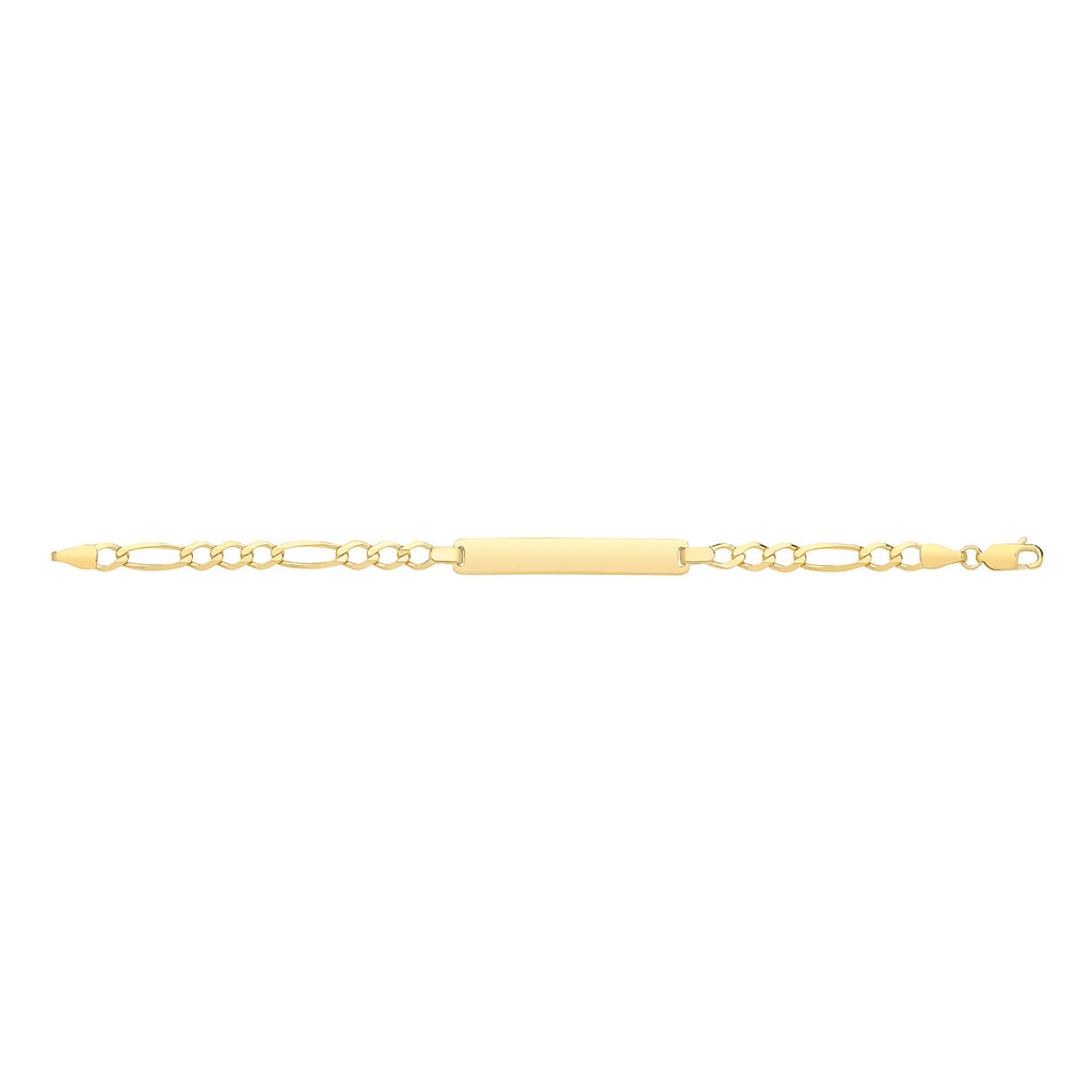 9ct Yellow Gold 6" Figaro Bracelet