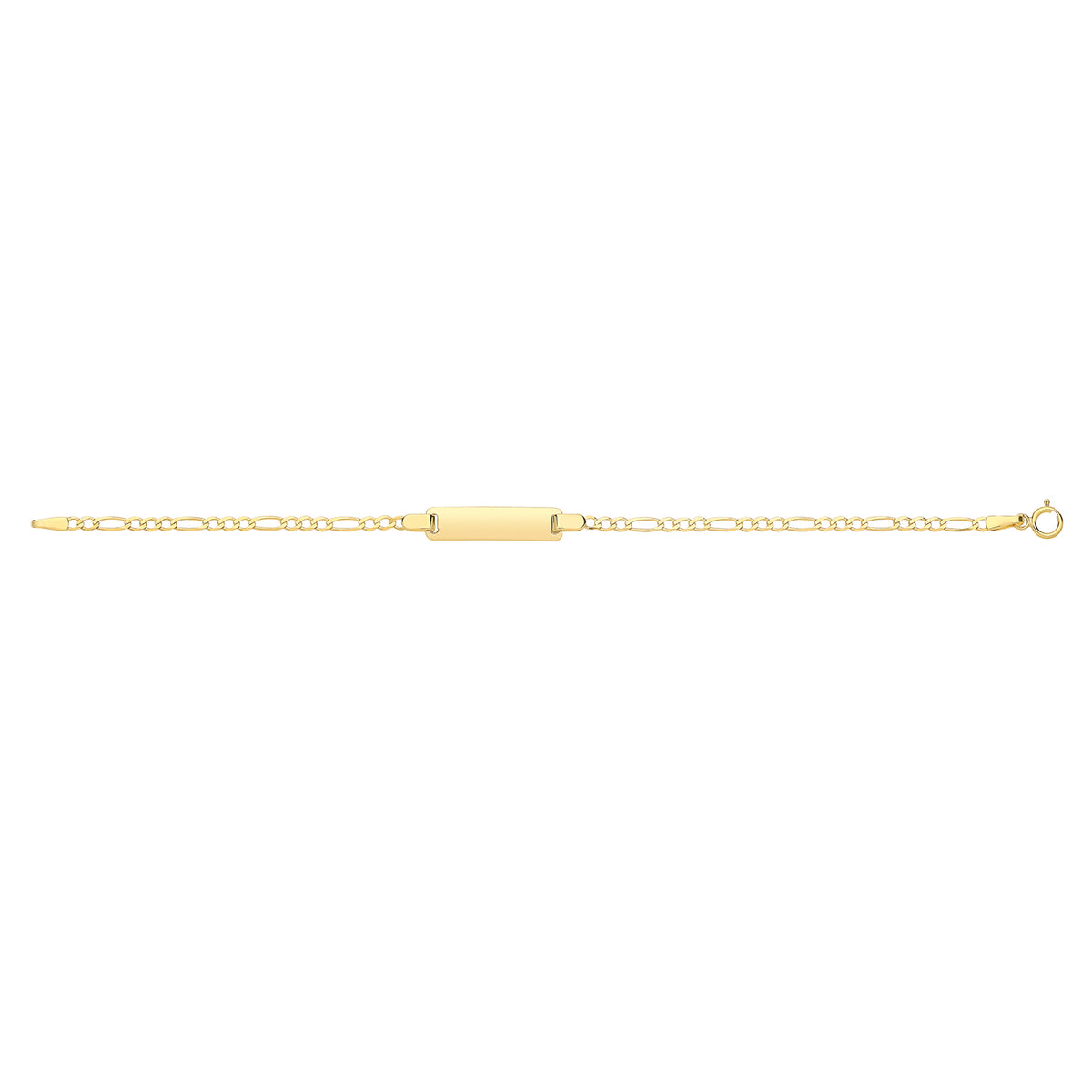 9ct Yellow Gold 6" Figaro Bracelet