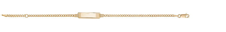 9ct Yellow Gold 6.5" ID Bracelet