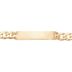 Breichled Adnabod Aur Melyn 9ct 8.5"