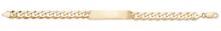Breichled Adnabod Aur Melyn 9ct 8.5"