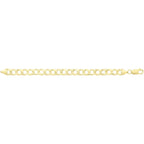 Breichled Aur Melyn 9ct 6"