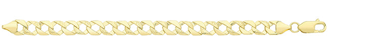 Breichled Aur Melyn 9ct 6"