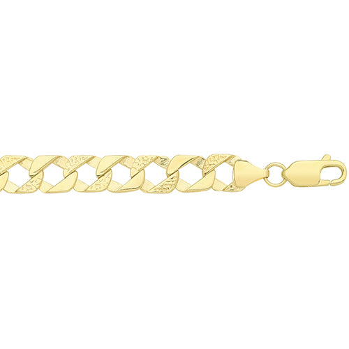 Breichled 5.5" Aur Melyn 9ct