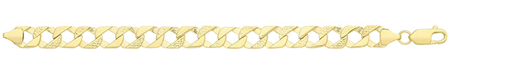 Breichled 5.5" Aur Melyn 9ct