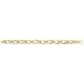 Breichled 9ct Aur Melyn 7.5"
