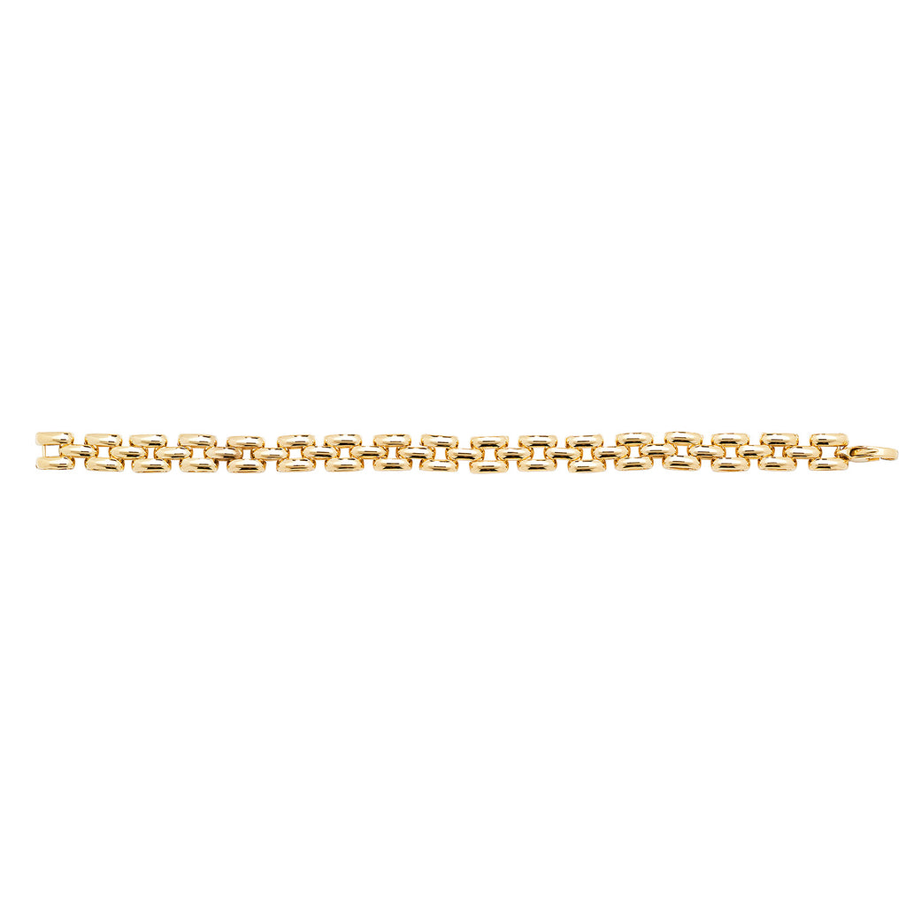 Breichled Aur Melyn 9ct 7.5"