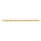 Breichled Aur Melyn 9ct 7.5"