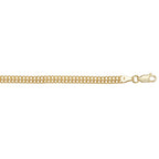 Breichled 9ct Aur Melyn 7.5"