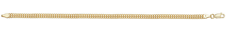 Breichled 9ct Aur Melyn 7.5"