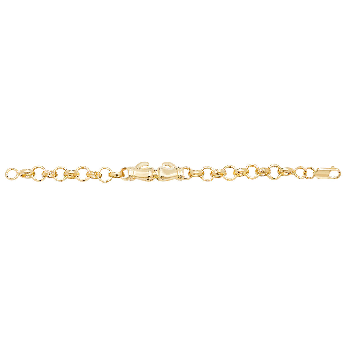 9ct Yellow Gold Boxing Glove Bracelet