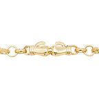 Breichled Menig Bocsio Aur Melyn 9ct