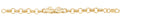 Breichled Menig Bocsio Aur Melyn 9ct