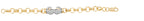 Breichled Menig Bocsio Aur Melyn 9ct