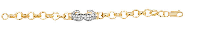 9ct Yellow Gold Boxing Glove Bracelet