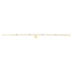 Breichled Swyn Aur Melyn 9ct