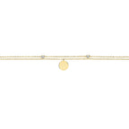 Breichled Swyn Aur Melyn 9ct