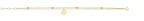 Breichled Swyn Aur Melyn 9ct