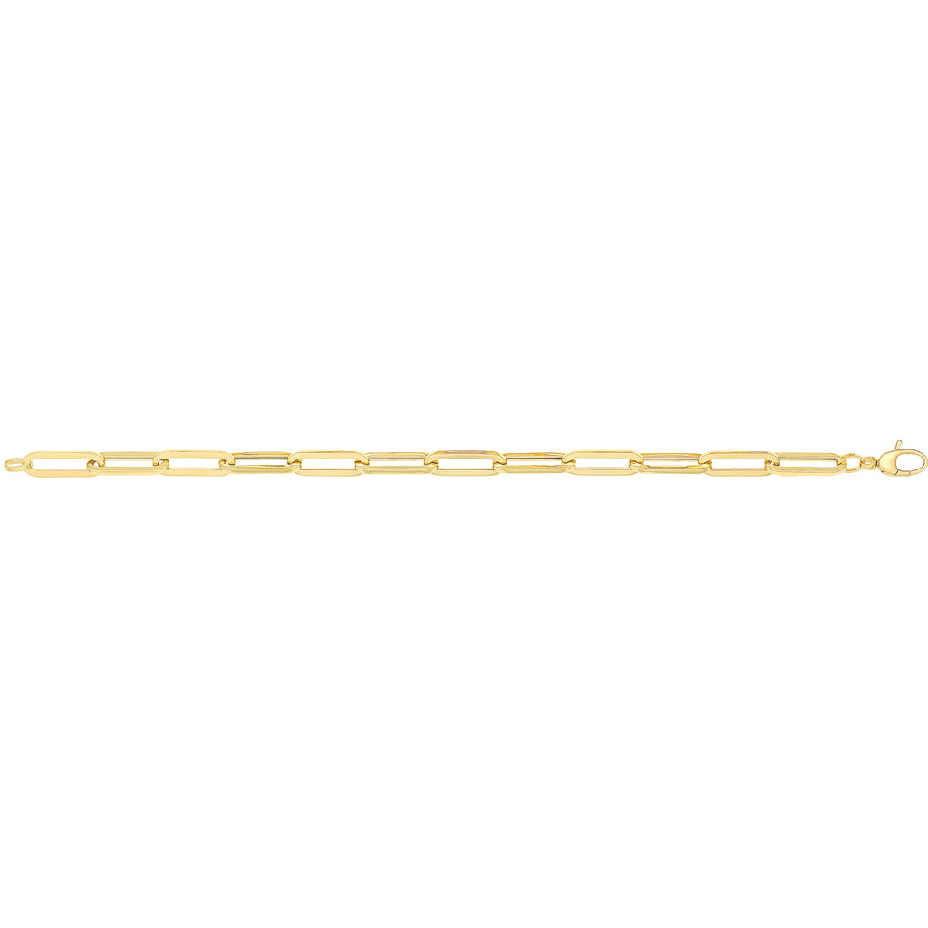 Breichled Aur Melyn 9ct 7.5"