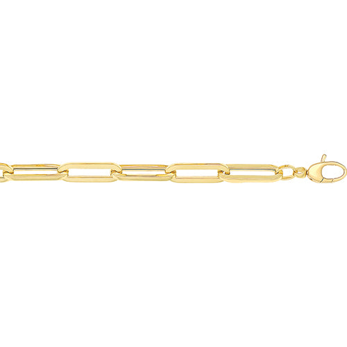 Breichled Aur Melyn 9ct 7.5"