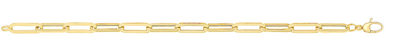 Breichled Aur Melyn 9ct 7.5"