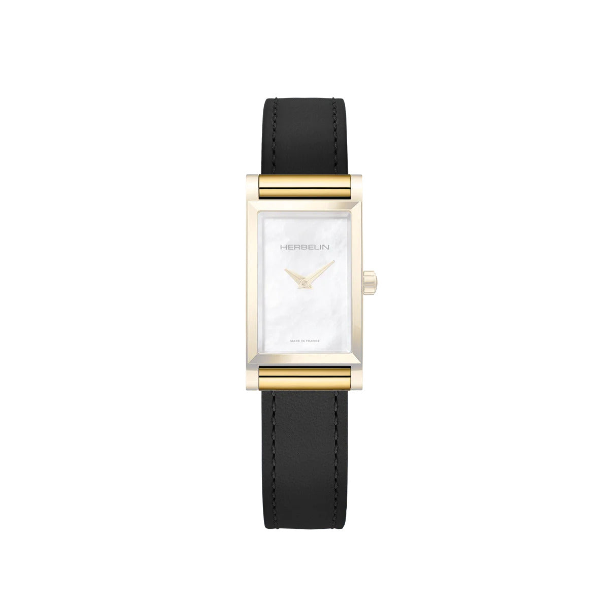 Strap Lledr Du Merched Herbelin Antares BRAC17048P23