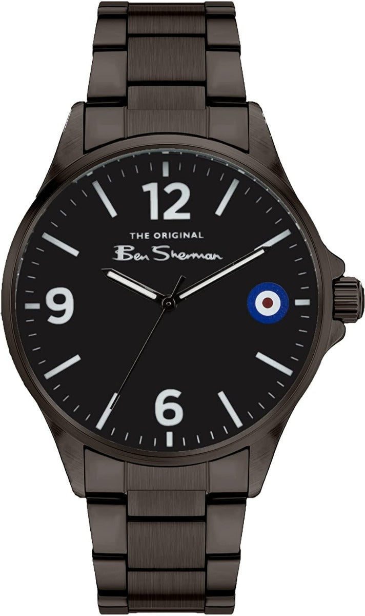 Ben Sherman Mens Watch with Black Dial and Black Bracelet BS058BM