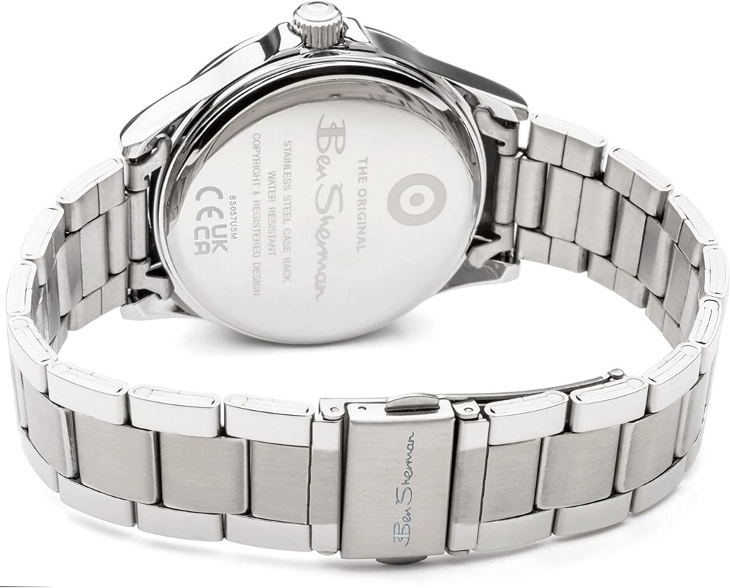Ben Sherman Mens Watch with Cream Dial and Silver Bracelet BS058SM